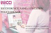 WICCI COUNCIL NAME ( EDUCATION POLICY COUNCIL )