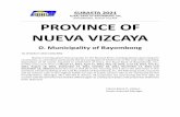 PROVINE OF NUEVA VIZAYA
