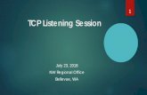 TCP Listening Session - Wa