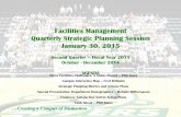 Facilities Management Quarterly Strategic Planning Session ...