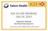 ICD-10-CM TRAINING July 16, 2013 - Salem Hospital