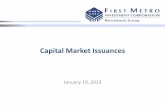 Capital Market Issuances - FAMI