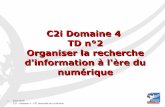 C2i Domaine 4 TD n°2 Organiser la recherche d'information ...
