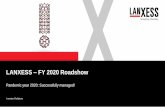 LANXESS FY 2020 Roadshow