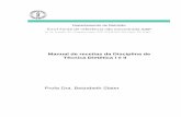 Manual de receitas da Disciplina de Técnica Dietética I e II