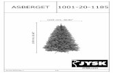 ASBERGET, Christmas Tree, 210cm/6.9ft, Green, PVC, 960 ...