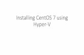 Installing CentOS 7 using Hyper-V - Virginia Tech