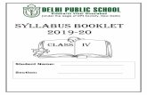 Syllabus Booklet 2019-20