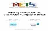 Reliability Improvement for Turboexpander-Compressor System