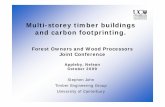 Multi-storey timber buildings and carbon footprinting.