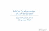 RADY401 Case Presentation: Breast Cyst Aspiration Sasha ...