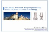 Static Plant Equipment for Plant Processing