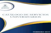 CATÁLOGO DE SERVICIOS UNIVERSITARIOS