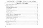 STUDENT SERVICES AND RESOURCES