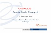 Supply Chain Research - Oracle
