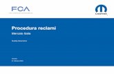 Procedura reclami - Ottobre 2020 - Fiat