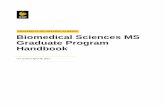 Biomedical Sciences MS Graduate Program Handbook