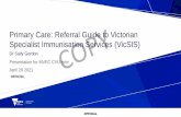 Primary Care: Referral Guide to Victorian Specialist ...