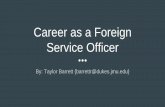 Career as a Foreign Service Officer - JMU