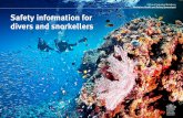 Safety information for divers and snorkellers (English)