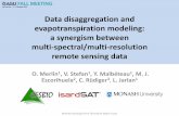 Data disaggregation and evapotranspiration modeling: a ...