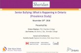 Senior Bullying: What is Happening in Ontario (Prevalence ...