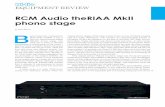 RCM Audio theRIAA MkII phono stage