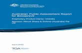 Australian Public Assessment Report for Boceprevir