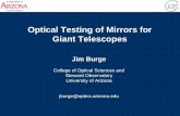 Optical Testing of Mirrors for Giant Telescopes