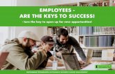EMPLOYEES - ARE THE KEYS TO SUCCESS!