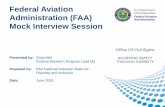 Federal Aviation Administration (FAA) Mock Interview Session