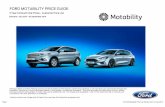 FORD MOTABILITY PRICE GUIDE