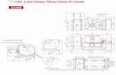CNC 5 axis Rotary Tilting Tables AC Series P.C.D 105 288 ...