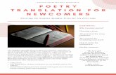 Poetry Translation for Newcomers SST Resource