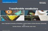 Transferable vocabulary