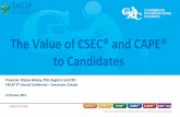 The Value of CSEC® and CAPE® to Candidates