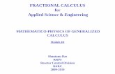 FRACTIONAL CALCULUS for Applied Science & Engineering