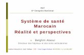 Système de santé Marocain Réalité et perspectives