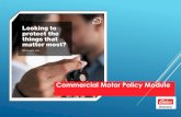 Commercial Motor Policy Module