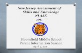 New Jersey Assessment of Skills and Knowledge NJ ASK 2011