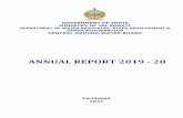 ANNUAL REPORT 2019 - 20 - CGWB
