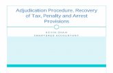 Adjudication Procedure, Recovery of Tax, Penalty - WIRC ...