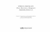 PREGABALIN Pre-Review Report - WHO