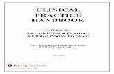 CLINICAL PRACTICE HANDBOOK - education.rowan.edu