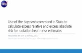Use of the bayesmh command in Stata to calculate excess ...