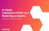 5ª oleada I Barómetro COVID-19 y Marketing en España