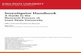 Investigator Handbook - Iowa State University