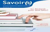 Savoir(s) n°22, magazine d'information de l'Université de ...