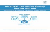 VITA/TCE Tax Return Quality Review Job Aid