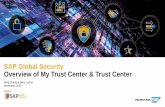 SAP Global Security Overview of My Trust Center & Trust Center